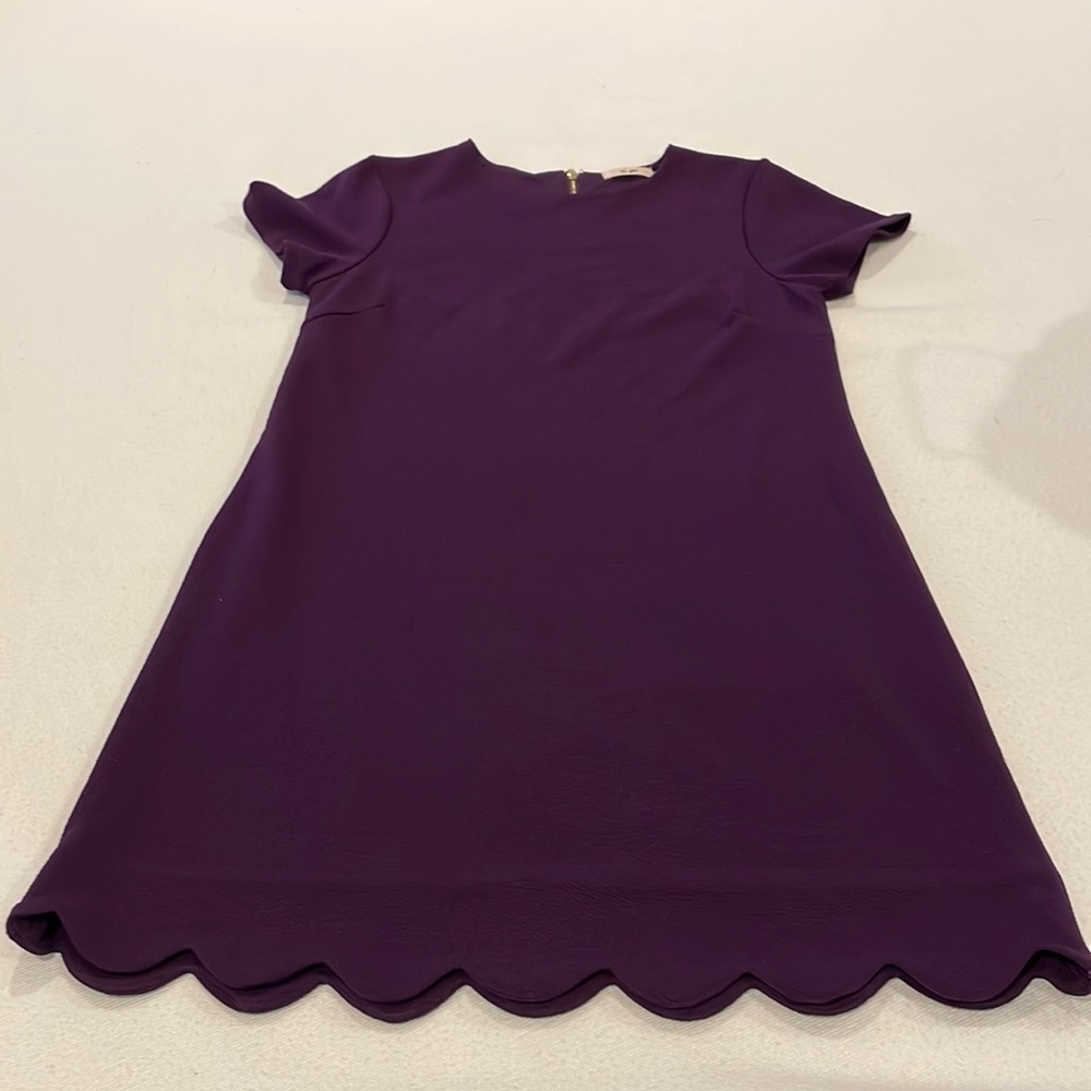Mi Ami Ladies Dress XS Scollop Bottom Purple